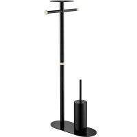 Напольная стойка Boheme Venturo 10953-B-G Черная Золото — фото 1, Стойки - набор держателей