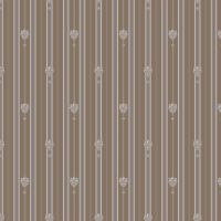 Обои Milassa Swan SW6 010 Флизелин (1*10,05) Коричневый, Классическая лилия/Полоса — фото 1, Обои для стен