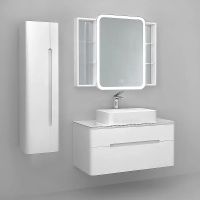 Товар: Тумба под раковину Jorno Bosko 100 Bos.01.100/P/W подвесная Белая - фото 19 Тумба под раковину Jorno Bosko 100 Bos.01.100/P/W подвесная Белая — фото 19, Мебель для ванной