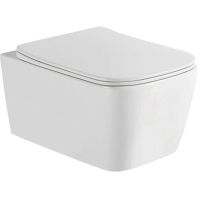 Унитаз WellWant Tesoro WWU01111W подвесной с сиденьем Микролифт — фото 1, Подвесные унитазы