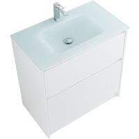 Тумба под раковину BelBagno Kraft 80 KRAFT-800-2C-PIA-BO Bianco Opaco — фото 14, Тумбы под раковину