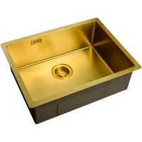 Кухонная мойка ZorG Light Bronze ZL R 580440 BRONZE Бронза — фото 1, Кухонные мойки