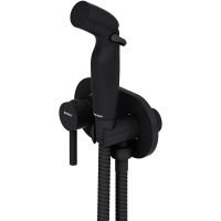 Гигиенический душ со смесителем Damixa Option 212000300 Черный матовый — фото 1, Душевое оборудование. Душевая программа