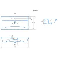 Товар: Раковина Кировит Фостер 1000 Белая - фото 2 Раковина Кировит Фостер 1000 Белая — фото 2, Раковины встраиваемые сверху