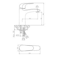 Смеситель для раковины Olive's Castilla 07100CS Хром — фото 3, Смесители для раковины