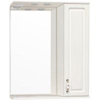 Зеркало со шкафом Style Line Олеандр 2 Люкс 65 ЛС-00000202 с подсветкой Рельеф пастель — фото 1, Зеркальные шкафы в ванную