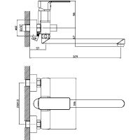 Товар: Смеситель для ванны Orange Plito M16-211cr универсальный Хром - фото 2 Смеситель для ванны Orange Plito M16-211cr универсальный Хром — фото 2, Смеситель для ванны