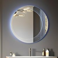 Товар: Зеркало Cezares 80 45053 с подсветкой круглое - фото 2 Зеркало Cezares 80 45053 с подсветкой круглое — фото 2, Мебель для ванной