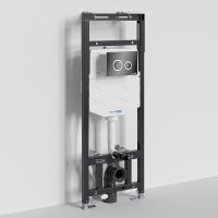 Инсталляция WasserKRAFT Alme 15TLT.010.ME.PB01 для унитаза с Черной глянцевой клавишей смыва — фото 1, Инсталляции для унитазов