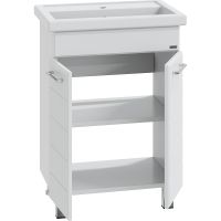 Тумба под раковину СанТа Омега 60 207044 Белая — фото 2, Тумбы под раковину