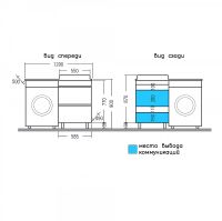 Товар: Тумба под раковину СанТа Марс 120 700305 Белая - фото 4 Тумба под раковину СанТа Марс 120 700305 Белая — фото 4, Мебель для ванной