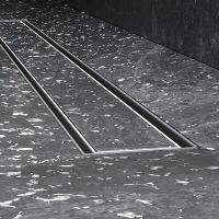 Душевой лоток AM.PM MasterFlow 80 W01SC-U11-080-04SB с решеткой Хром матовый / под плитку Tile — фото 14, Душевые лотки