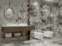 Керамическая плитка Primavera Tiziana Gold Decor 01 glossy DG04-01 настенная 30x90 см — фото 2, Керамическая плитка