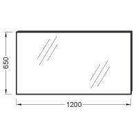 Зеркало Jacob Delafon Odeon Up 120 EB1085-NF подвесное — фото 4, Зеркала в ванную комнату