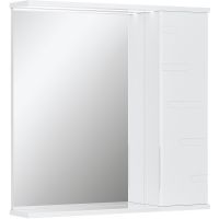 Зеркало со шкафом Volna Joli 70 R zsJOLI70.R-01 с подсветкой Белое — фото 8, Зеркальные шкафы в ванную