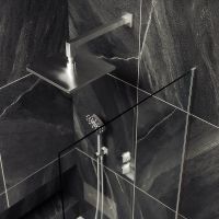 Товар: Шторка на ванну Maybah Glass MGV-62-5у 400x1400 в узком профиле Хром матовый стекло прозрачное - фото 4 Шторка на ванну Maybah Glass MGV-62-5у 400x1400 в узком профиле Хром матовый стекло прозрачное — фото 4, Неподвижные шторки для ванной