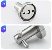 Двойной крючок Frap F301 F30105-2 Сатин — фото 6, Крючки для полотенец