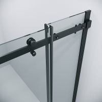 Душевой уголок Grossman Classic 90х90 300.K33.04.9090.21.00 профиль Черный матовый стекло прозрачное — фото 6, Квадратные душевые уголки