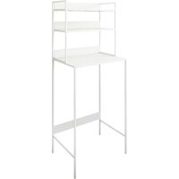 Стеллаж Sanflor 64 82613187 над стиральной машиной Белый муар — фото 1, Стеллажи для ванной комнаты