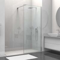 Душевая перегородка Vincea Walk-In 100 VSW-1HS100CL профиль Хром стекло прозрачное — фото 1, Душевые перегородки