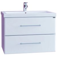 Тумба под раковину СанТа Омега 70 207038 подвесная Белая — фото 5, Тумбы под раковину