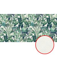 Фреска Ortograf Oasis 32751 Фактура флок FLK Флизелин (5,5*2,7) Белый/Зеленый, Листья — фото 1, Фрески