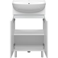 Товар: Тумба с раковиной Misty Смайл 50 УТ000013111 Белая - фото 4 Тумба с раковиной Misty Смайл 50 УТ000013111 Белая — фото 4, Мебель для ванной