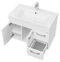 Тумба под раковину Aquaton Диор 80 1A167801DR010 подвесная Белая — фото 6, Тумбы под раковину