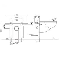 Инсталляция Abber AC0102P для унитаза с крепежом — фото 4, Инсталляции для унитазов