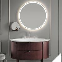 Зеркало Burgbad Lin20 75 SIJN075 с подсветкой с подогревом с сенсорным выключателем — фото 2, Мебель для ванной