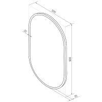 Зеркало Bellezza Эдда 50 4610206020014 Серое — фото 3, Мебель для ванной