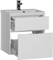 Товар: Тумба под раковину Aquanet Латина 60 179934 подвесная 2 ящика Белая - фото 2 Тумба под раковину Aquanet Латина 60 179934 подвесная 2 ящика Белая — фото 2, Мебель для ванной