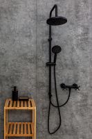 Товар: Душевая система Orange Mia M34-922b Черная - фото 2 Душевая система Orange Mia M34-922b Черная — фото 2, Душевые стойки