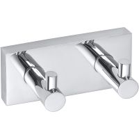 Двойной крючок Bemeta Beta 132405202 Хром — фото 1, Крючки для полотенец