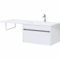 Товар: Тумба с раковиной Aquanet Токио 130 R 239218 подвесная Белая - фото 4 Тумба с раковиной Aquanet Токио 130 R 239218 подвесная Белая — фото 4, Тумбы с раковиной