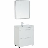 Тумба под раковину Aquanet Ирис new 70 Белый глянец арт-310153 — фото 5, Тумбы под раковину