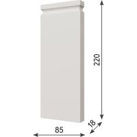 База для молдинга Evrowood B01 85x220x18 мм — фото 4, Молдинги