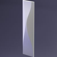 Гипсовая 3д панель Artpole Elementary Waterfall E-0051 150x600 мм — фото 1, Гипсовые 3Д панели