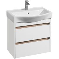 Тумба под раковину Aquaton Нортон 65 1A248801NT010 подвесная Белая глянцевая — фото 1, Тумбы под раковину