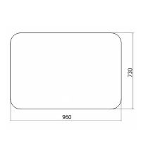 Зеркало Creto Scala 96 5-960730S с подсветкой с датчиком движения с сенсорным выключателем — фото 4, Зеркала в ванную комнату