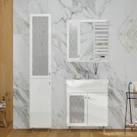 Тумба под раковину Volna Milena 70.2D tnMILENA70.2D-01 Белая — фото 6, Тумбы под раковину