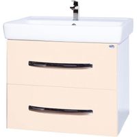 Тумба под раковину Bellezza Рокко 50 4633706000072 подвесная Бежевая Белая — фото 1, Тумбы под раковину