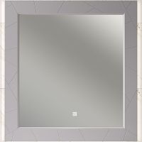 Зеркало Opadiris Луиджи 100 00-00006550 с подсветкой Серое матовое с бесконтактным выключателем и подогревом — фото 1, Мебель для ванной