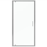 Душевая дверь Bravat Line 100 BD100.4111A профиль Хром стекло прозрачное — фото 1, Распашные душевые двери