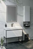 Тумба под раковину Clarberg Logic 90 LOG0109N Белая — фото 2, Тумбы под раковину