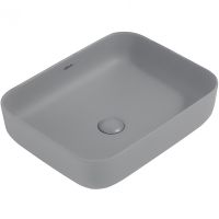 Раковина-чаша Abber Rechteck 50 AC2202MG Серая матовая — фото 1, Раковины накладные