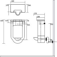 Писсуар Kerasan Waldorf 413001 подвесной Белый — фото 5, Писсуары