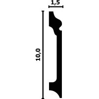 Плинтус Перфект P56 2000x100x15 мм — фото 3, Плинтуса напольные