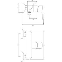 Смеситель для душа Omnires Astoria AS5640CR Хром — фото 2, Смесители