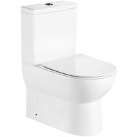 Унитаз компакт Royce Brooklyn RCT-132102WH с бачком и сиденьем Микролифт — фото 1, Унитазы